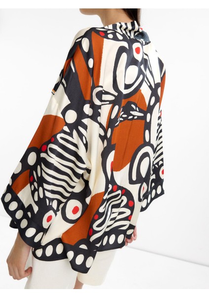 Desenli Kimono modelleri
