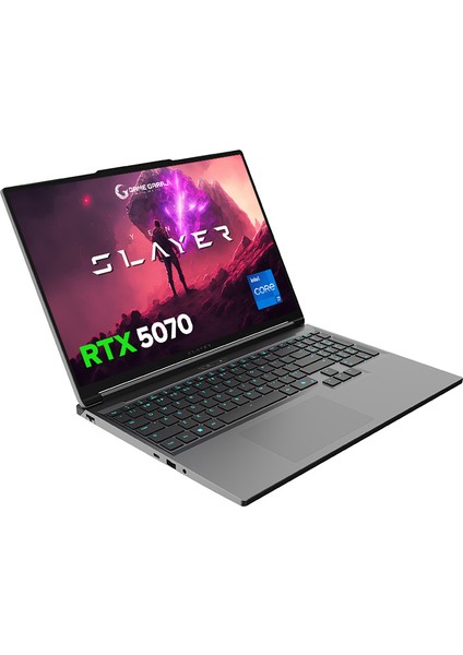 Slayer X7T-5070 C3 Intel Core I7 14650HX 32GB Ram 2tb SSD RTX5070 16" Qhd+ 180Hz IPS Freedos Oyuncu Laptop fiyatları