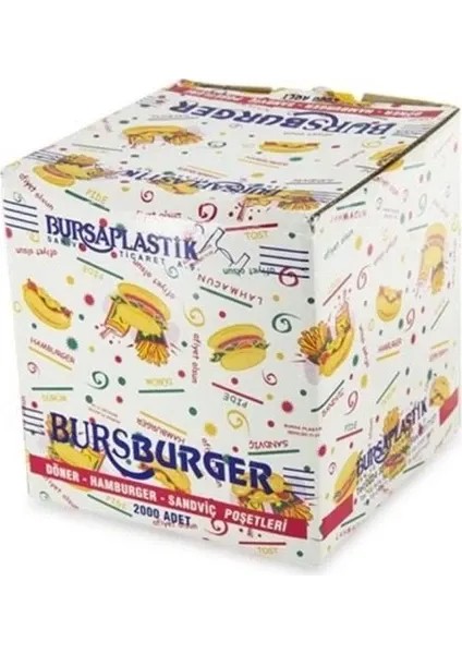 Burs Burger Kılıfı 2000 Adet modelleri
