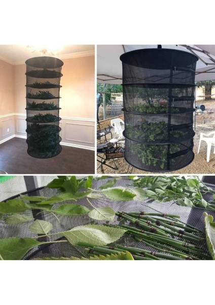 4 Katlı Fermuarlı Meyve Sebze Kurutma Filesi, Katlanabilir ve Kullanışlı Siyah Sepet indirimleri