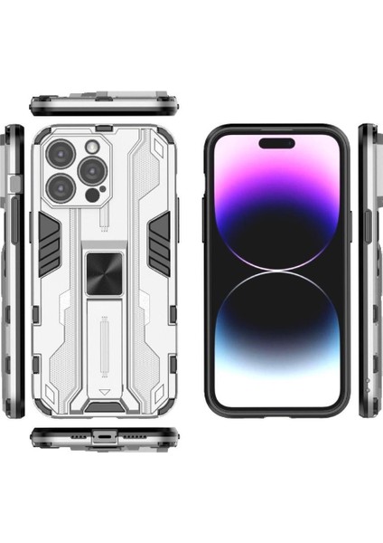 IPhone 14 Için Kılıf Pro Max Darbeye Kickstand Koruyucu Kapak Güçlü (Yurt Dışından)