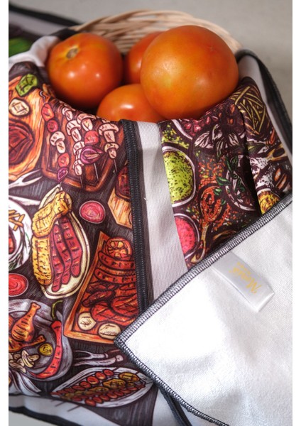 Dijital Baskılı 3'lü Mutfak Havlusu Seti, 30X50 Cm, Kahverengi fiyatları