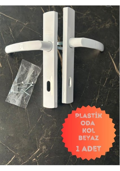 Plastik Kapı Kolu (Oda) Plastik Kapı Kolu / Beyaz