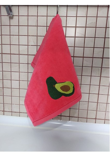 Renkli Limon, Avokado, Ananas Nakışlı 3'lü Mutfak Havlu Seti modelleri