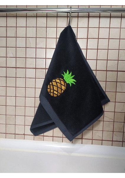 Renkli Limon, Avokado, Ananas Nakışlı 3'lü Mutfak Havlu Seti fırsatları