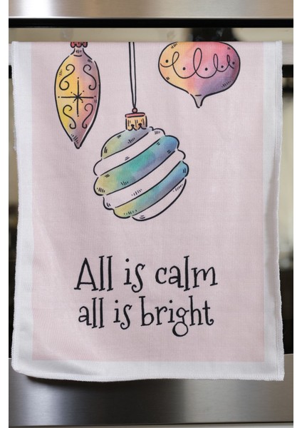 Yılbaşı Temalı 3'lü Mutfak Havlusu Seti 30X50 Pembe fırsatları