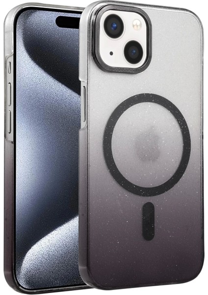 Apple iPhone 15 Plus Glossy Magsafe Kapak - Siyah