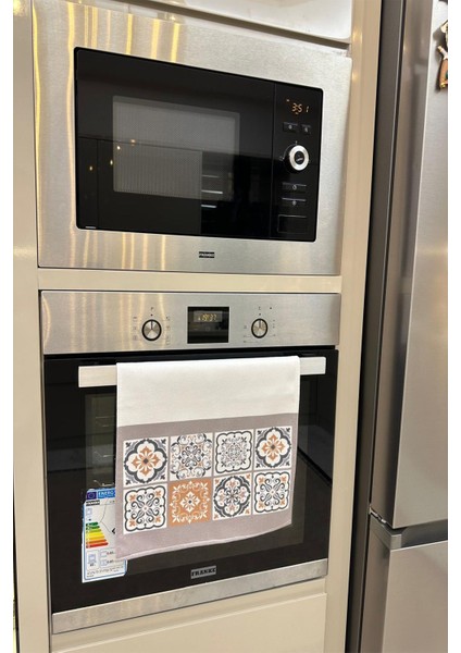 Etnik Desenli Pamuklu Mutfak Fırın Havlusu 35X50 cm Yıkanabilir