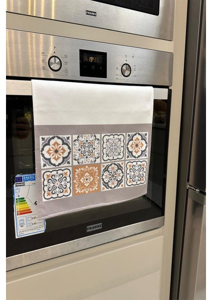 Etnik Desenli Pamuklu Mutfak Fırın Havlusu 35X50 cm Yıkanabilir fiyatları