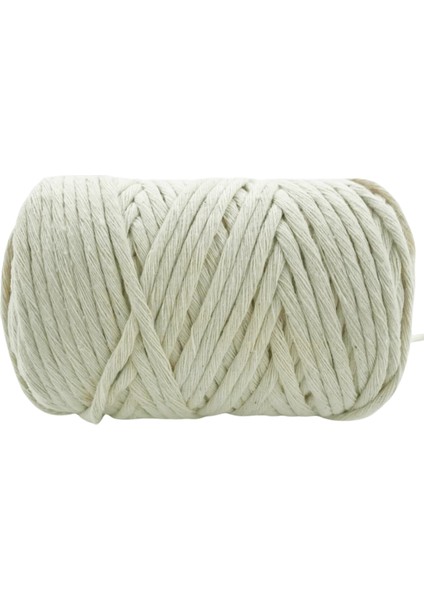 Ekru Pamuk Makrome İpi 3 mm 70 mt Duvar Süsü, Saksı Askılığı, Dıy Hobi İçin Yumuşak ve Dayanıklı fiyatları