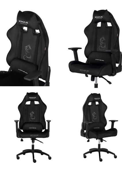 / Rio Balerion Terletmez Kadife Kumaş Siyah Gaming Oyuncu Koltuğu / 120 kg Taşır indirimleri