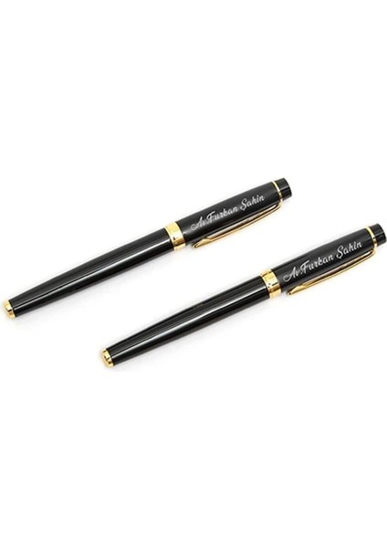 Kişiye Özel Isim Yazılı Kutulu 2’li Roller ve Dolma Kalem Seti – Şapkalı Kuru Kafa Tasarım fırsatları