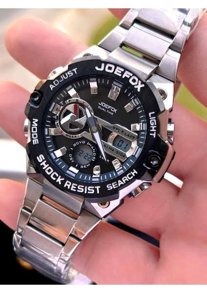 Çelik Kordon Dijital ve Analog 2 Yıl Garantili 3 Atm Suya Dayanıklı Erkek Kol Saati JOE.CL10 fiyatları