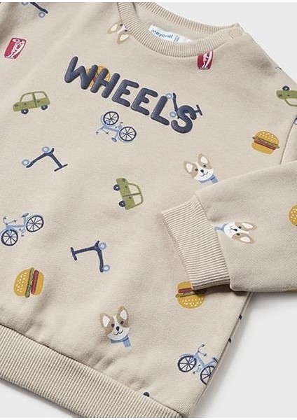 Erkek Bebek Baskılı Sweatshirt 2431 fırsatları