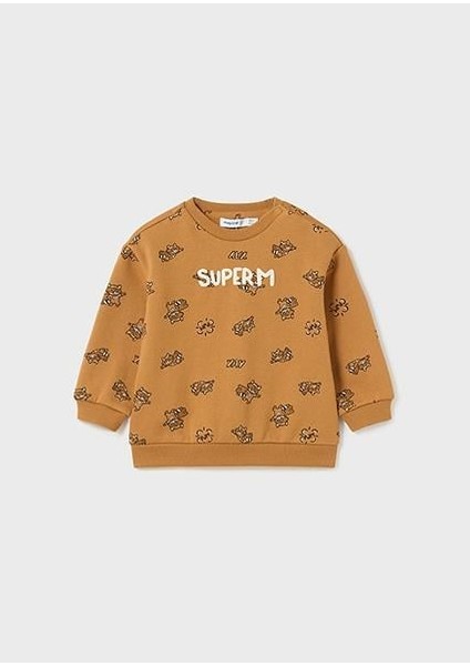 Erkek Bebek Baskılı Sweatshirt 2431 indirimleri