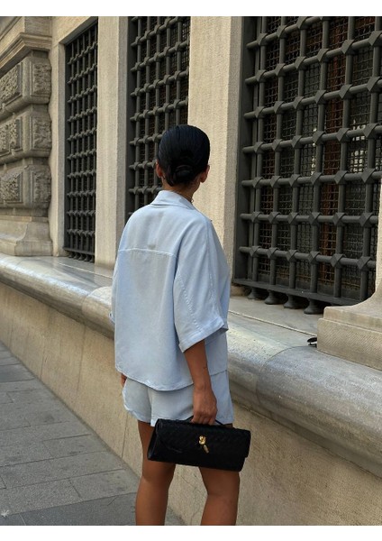 Keten Kumaş Kadın Gömlek Şort Takım fiyatları