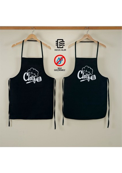 Şık ve Fonksiyonel Sıvı Geçirmez Mutfak Önlüğü, Ikili Paket Seçenekleriyle modelleri