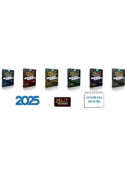 Elitkarma Yayınları 2025 Lgs Branş Deneme Seti Priz Tutucu ve Kurumsal Deneme Hediye
