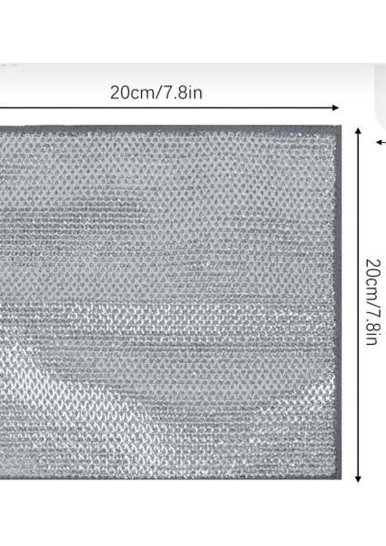 10 Adet Gri Çift Katmanlı Tel Bulaşık Bezi, 20X20 Cm, Çelik Bez Seti fiyatları