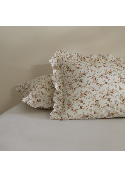 Home Mizu Fırfırlı 2'li Yastık Kılıfı Offwhite