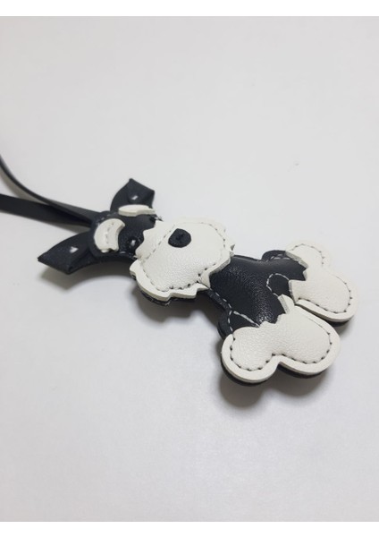 Schnauzer Köpek Deri Anahtarlık Çanta Süsü fiyatları