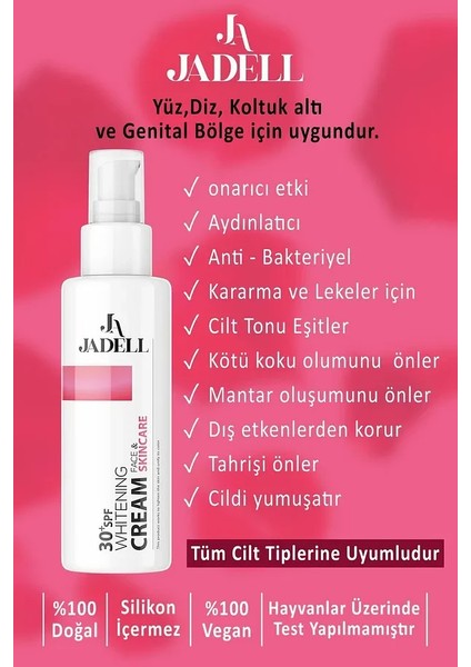 Genital Bölge Beyazlatıcı Krem 100 ml Tüm Ciltler İçin Onarıcı ve Aydınlatıcı Etki