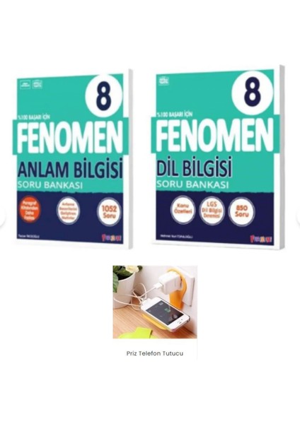 2025 Anlam Bilgisi ve Dil Bilgisi Soru Bankası Seti Priz Tutucu Hediye