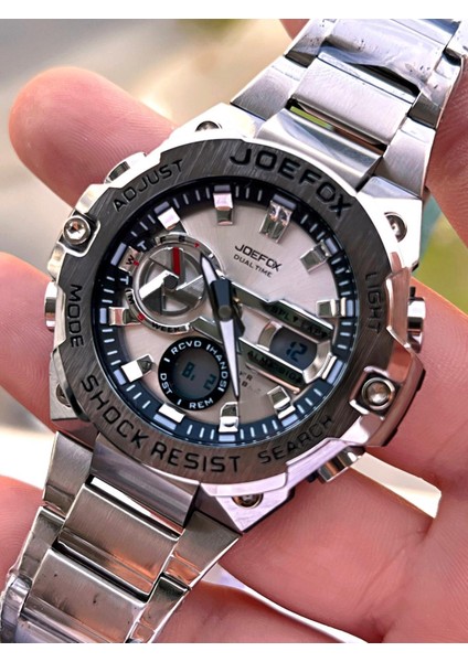 Çelik Kordon Dijital ve Analog 2 Yıl Garantili 3 Atm Suya Dayanıklı Erkek Kol Saati JOE.CL09 fiyatları