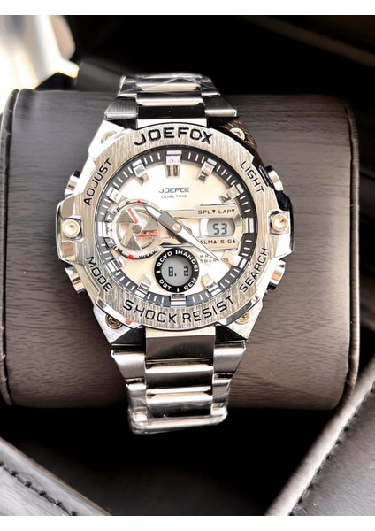 Çelik Kordon Dijital ve Analog 2 Yıl Garantili 3 Atm Suya Dayanıklı Erkek Kol Saati JOE.CL09 modelleri