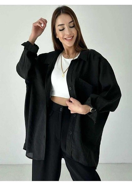 Yeni Sezon Kadın Düşük Omuz Oversize Rahat Kalıp Gömlek fiyatları