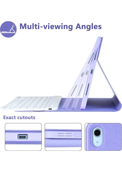 Apple iPad 8. Nesil 10.2" Kılıf Kablosuz Klavyeli Case Mobax A2270 A2428 A2429 A2430 modelleri