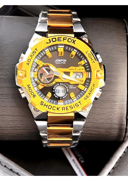 Çelik Kordon Dijital ve Analog 2 Yıl Garantili 3 Atm Suya Dayanıklı Erkek Kol Saati JOE.CL11 modelleri