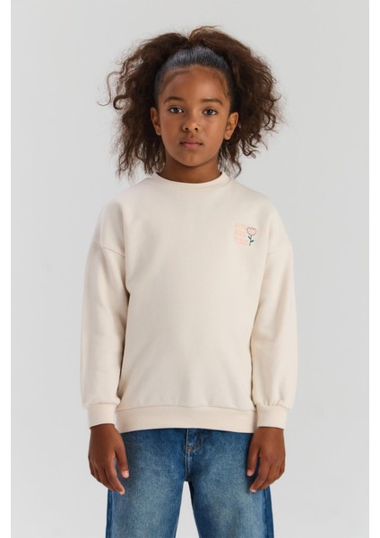Bg Store Kız Çocuk Ekru Sweatshirt fiyatları