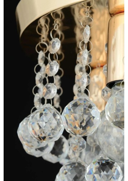 Istanbul Avize Biga 3'lü Gold Sarkıt Avize modelleri