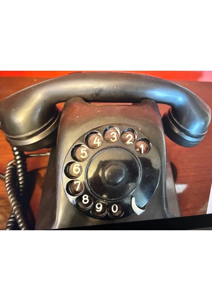 1940'LAR Iskra Ata 2 Çevirmeli Analog Siyah Telefon fırsatları