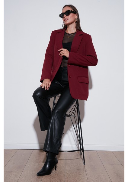 Relaxed Fit Mono Yaka Cepli Blazer Ceket Bayan Ceket 611BC00132 fiyatları