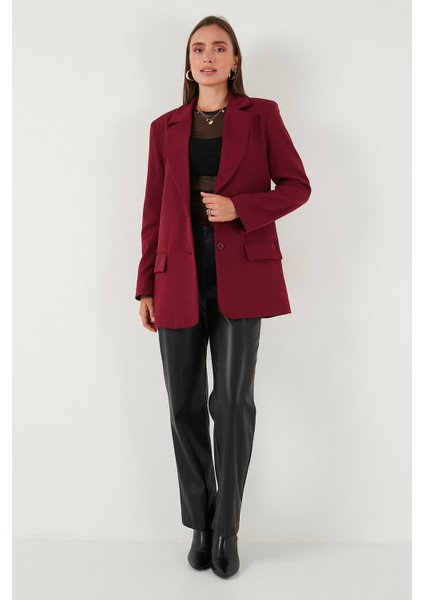 Relaxed Fit Mono Yaka Cepli Blazer Ceket Bayan Ceket 611BC00132 modelleri