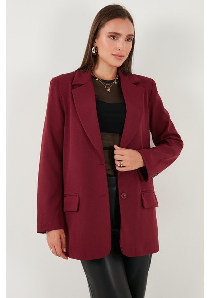 Relaxed Fit Mono Yaka Cepli Blazer Ceket Bayan Ceket 611BC00132 fırsatları