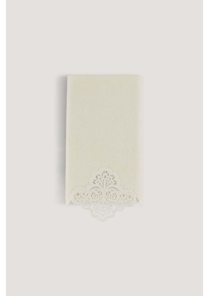 Krem 30X50 Nakışlı Çeyiz Havlusu, Şık ve Kaliteli Ev Dekoru Ürünü