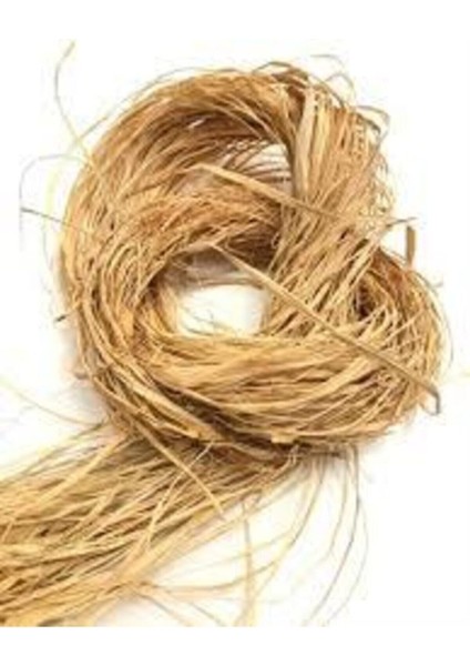 Doğal Muz Lifi Rafya Ip 500G Bej, El Işi ve Dekorasyon Için Ideal Seçim