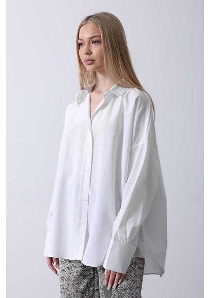 Oversize Geniş Manşet Detaylı Uzun Gömlek modelleri
