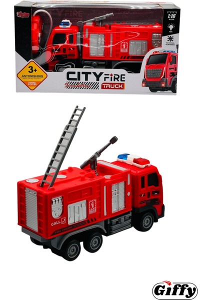 Oyuncak Uzaktan Kumandalı Itfaiye Şarjlı Işıklı Full Fonksiyon Merdivenli Su Hortumlu Vinçli Model indirimleri