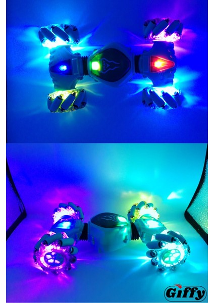 Oyuncak Uzaktan ve Bilek Kumandalı Şarjlı LED Işıklı Full Fonksiyon Akrobat Drift Araba fiyatları