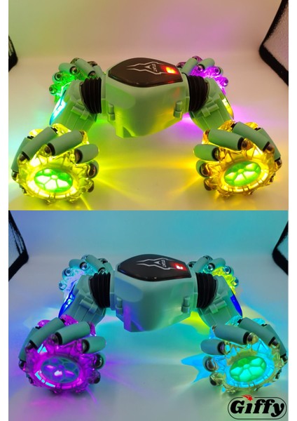 Oyuncak Uzaktan ve Bilek Kumandalı Şarjlı LED Işıklı Full Fonksiyon Akrobat Drift Araba indirimleri
