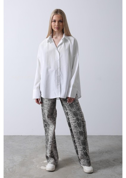 Oversize Geniş Manşet Detaylı Uzun Gömlek fiyatları