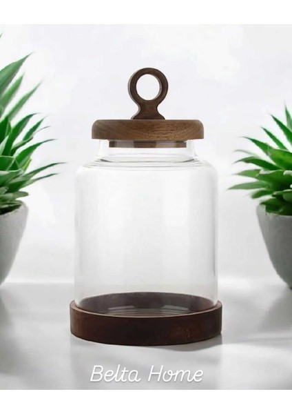 Renkli Cam Kavanoz 1100ML, Şık ve Kullanışlı Saklama Çözümü