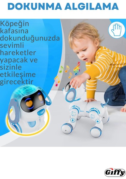 Oyuncak Full Fonksiyon Uzaktan Kumandalı El Sensörlü Şarjlı Işıklı Müzikli Dansçı Robot Köpek fırsatları