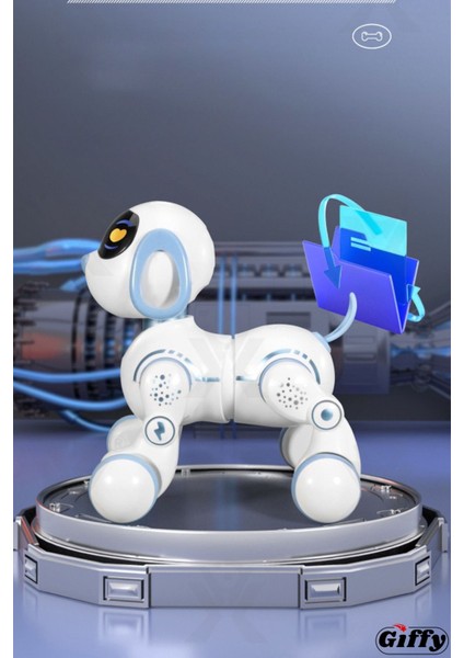 Oyuncak Full Fonksiyon Uzaktan Kumandalı El Sensörlü Şarjlı Işıklı Müzikli Dansçı Robot Köpek