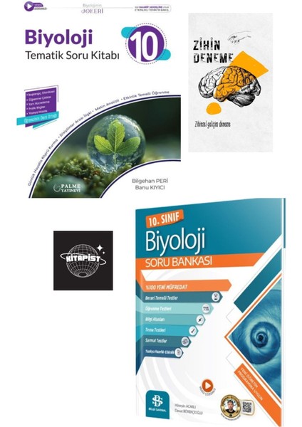 Bilgisarmal ve Palme 10.sınıf Biyoloji Soru Bankası Yeni MÜFREDAT+ZİHİNDENEME-KS538