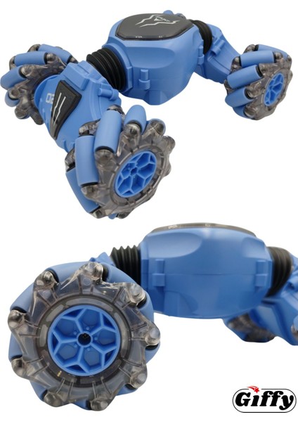 Oyuncak Uzaktan ve Bilek Kumandalı Şarjlı LED Işıklı Full Fonksiyon Akrobat Drift Araba modelleri